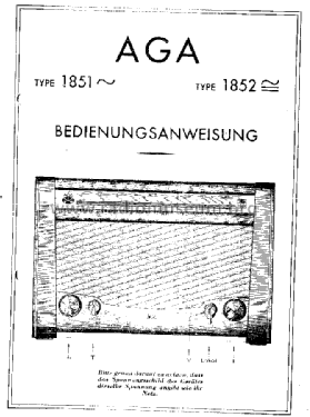 1852; AGA and Aga-Baltic (ID = 805577) Radio