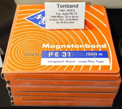 Magnettonband - Tonbandspule - Leerspule, Magnetic Recording Tape - Empty Reel ; AGFA, Leverkusen (ID = 3042483) Divers