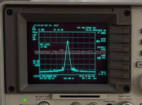 Spectrum Analyzer 9 kHz - 2.9 GHz 8594E; Agilent Technologies (ID = 3142369) Equipment