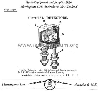 AGN Crystal Set; AGN; North Brighton, (ID = 1841314) Galène