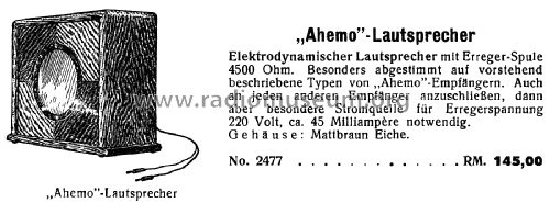 Edyn-Lautsprecher ; Ahemo-Werkstätten; (ID = 1886837) Parleur