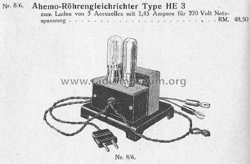 Ladegleichrichter He3; Ahemo-Werkstätten; (ID = 1104203) Power-S