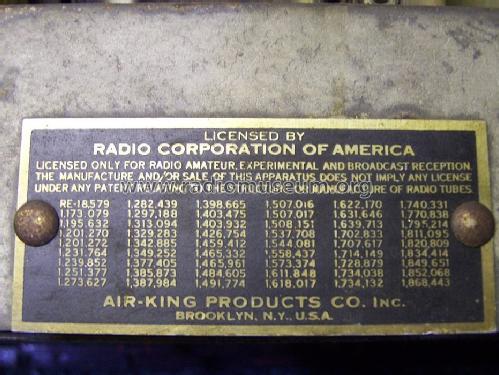 Air-King Skyscraper 52; Air King Products Co (ID = 1656186) Radio