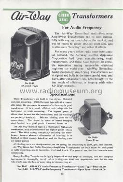 1922 Air-Way Catalog ; Air-Way Electric (ID = 1015708) Paper