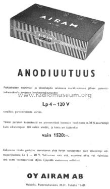 LP-4-120V; Airam, Oy, AB; (ID = 1170536) Aliment.