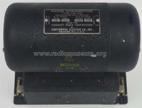 DM-416 Dynamotor ; Aircraft Radio (ID = 1598556) Militaire