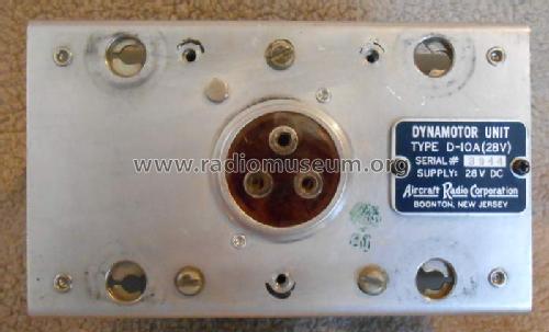 Dynamotor D-10A ARC Type 14482; Aircraft Radio (ID = 1630204) Strom-V