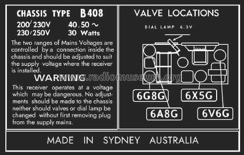 Cub 458 Ch= B408; Airzone 1931 Ltd.; (ID = 3007002) Radio