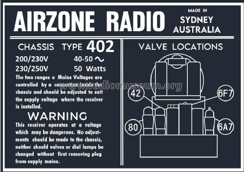 Radio Star 452 Ch= 402; Airzone 1931 Ltd.; (ID = 2776352) Radio