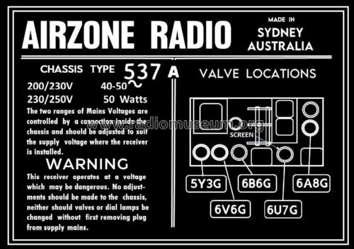 Symphony Leader 5057A Ch= 537A; Airzone 1931 Ltd.; (ID = 2808130) Radio
