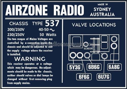 Symphony Leader 537; Airzone 1931 Ltd.; (ID = 2776356) Radio