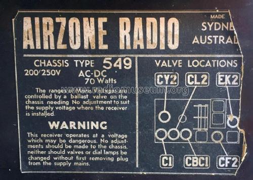 Symphony Leader Ch= 549; Airzone 1931 Ltd.; (ID = 2683239) Radio