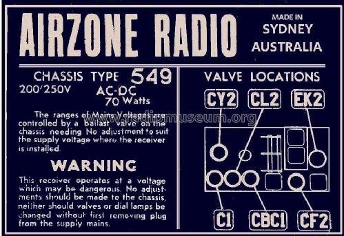 Symphony Leader Ch= 549; Airzone 1931 Ltd.; (ID = 2776357) Radio