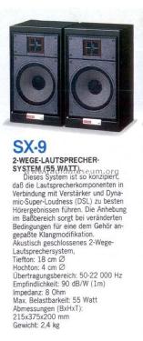 2 Way Speaker System SX-9; Aiwa Co. Ltd.; Tokyo (ID = 2146561) Lautspr.-K