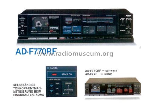 Stereo Cassette Deck AD-F770; Aiwa Co. Ltd.; Tokyo (ID = 571412) R-Player