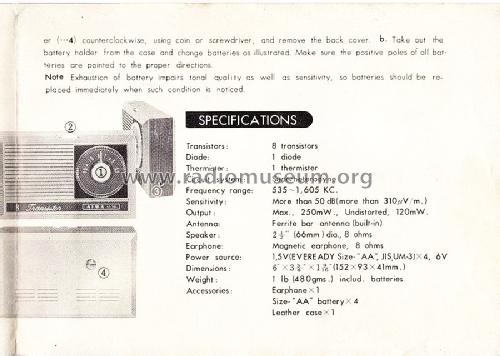 8 Transistor Portable Radio AR-853 ; Aiwa Co. Ltd.; Tokyo (ID = 1596163) Radio