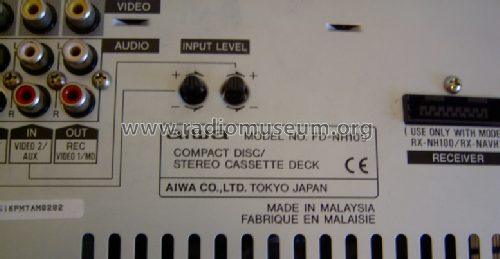 Compact Disc /Stereo Cassette Deck FD-NH100; Aiwa Co. Ltd.; Tokyo (ID = 1758384) R-Player