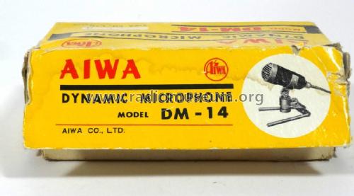 Dynamic microphone DM-14; Aiwa Co. Ltd.; Tokyo (ID = 1830093) Micrófono/PU