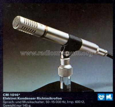 Elektret Kondenser Richtmikrofon CM-1016; Aiwa Co. Ltd.; Tokyo (ID = 495815) Microphone/PU