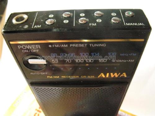 FM/AM Receiver CR-S35; Aiwa Co. Ltd.; Tokyo (ID = 1467610) Radio