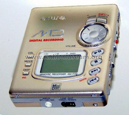 Minidisc Recorder - MD Digital Recording AM-F70; Aiwa Co. Ltd.; Tokyo (ID = 1735900) Sonido-V