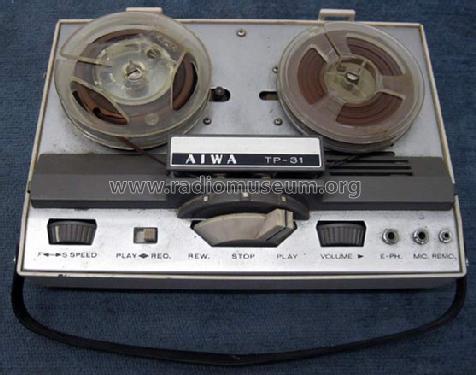 Portable Reel to Reel Tape Recorder TP-31; Aiwa Co. Ltd.; Tokyo (ID = 818931) Reg-Riprod