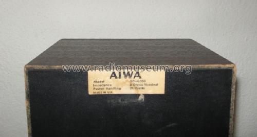 SC-G303; Aiwa Co. Ltd.; Tokyo (ID = 1139645) Speaker-P