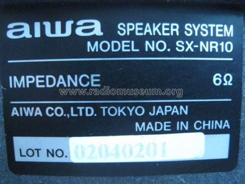 Speaker System SX-NR10; Aiwa Co. Ltd.; Tokyo (ID = 2112395) Speaker-P