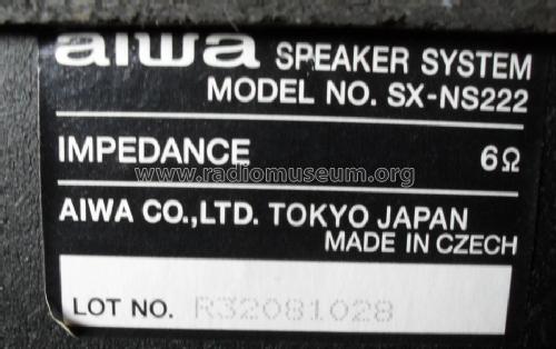 Speaker System SX-NS222; Aiwa Co. Ltd.; Tokyo (ID = 1713401) Altavoz-Au