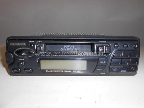 Stereo Car Cassette Receiver CT-X215YX; Aiwa Co. Ltd.; Tokyo (ID = 2282100) Car Radio