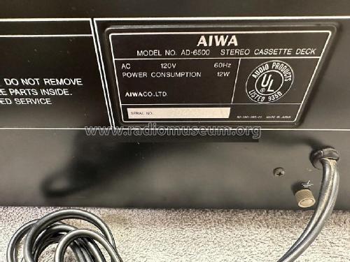 Stereo Cassette Deck AD-6500EE; Aiwa Co. Ltd.; Tokyo (ID = 2975249) R-Player