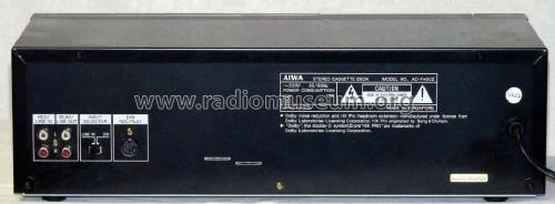 Stereo Cassette Deck AD-F400; Aiwa Co. Ltd.; Tokyo (ID = 697405) R-Player