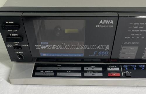 Stereo Cassette Deck AD-F660; Aiwa Co. Ltd.; Tokyo (ID = 2975223) Reg-Riprod