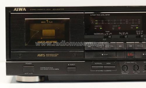 Stereo Cassette Deck AD-WX777; Aiwa Co. Ltd.; Tokyo (ID = 2853220) R-Player