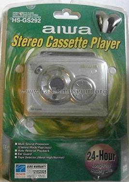 Stereo Cassette Player HS-GS292; Aiwa Co. Ltd.; Tokyo (ID = 1951966) R-Player