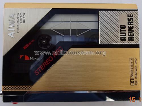 Stereo Cassette Recorder HS-F07; Aiwa Co. Ltd.; Tokyo (ID = 2694176) Sonido-V