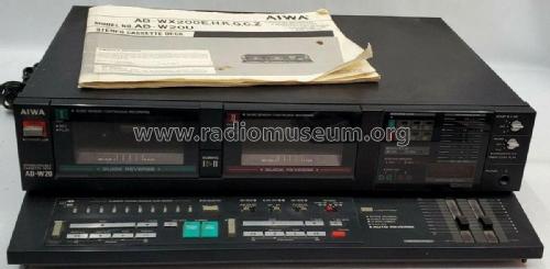 Stereo Double Cassette Deck AD-W20 AD-W20U; Aiwa Co. Ltd.; Tokyo (ID = 2702727) Ton-Bild