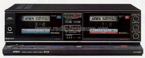 Stereo Double Cassette Deck AD-WX55; Aiwa Co. Ltd.; Tokyo (ID = 664246) R-Player