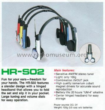 Stereo Headphone AM/FM Radio HR-S02; Aiwa Co. Ltd.; Tokyo (ID = 2146979) Radio