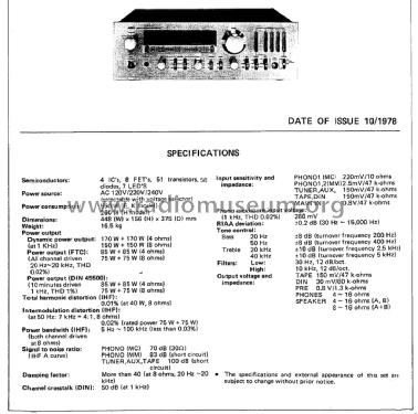 Stereo Integrated Amplifier AA-8700; Aiwa Co. Ltd.; Tokyo (ID = 1780277) Ampl/Mixer