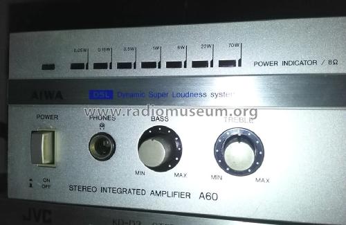 Stereo Integrated Amplifier SA-A60; Aiwa Co. Ltd.; Tokyo (ID = 1975844) Ampl/Mixer