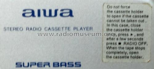 Stereo Radio Cassette Player HS-RX118; Aiwa Co. Ltd.; Tokyo (ID = 2552193) Radio