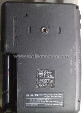 Stereo Radio Cassette Recorder HS-JS315; Aiwa Co. Ltd.; Tokyo (ID = 1224190) Radio