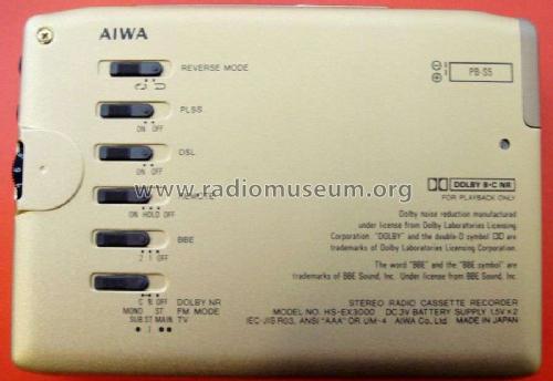Stereo Radio Cassette Recorder HS-EX3000; Aiwa Co. Ltd.; Tokyo (ID = 2111458) Radio