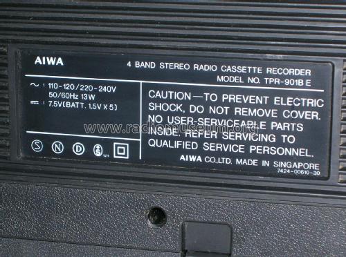 Stereo Radio Cassette Recorder TPR-901B E; Aiwa Co. Ltd.; Tokyo (ID = 2371524) Radio