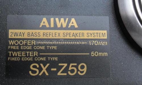 SX-Z59; Aiwa Co. Ltd.; Tokyo (ID = 2061023) Parlante