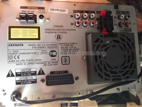 DVD stereo Receiver for system XS-DV335 CX-GDV335EZ; Aiwa Co. Ltd.; Tokyo (ID = 2315265) Radio