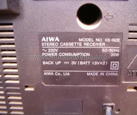 XS-N2 NSX-D2; Aiwa Co. Ltd.; Tokyo (ID = 1165783) Radio
