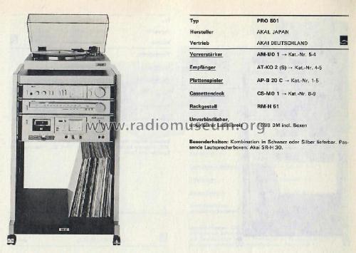 AM-U01; Akai Electric Co., (ID = 2982525) Ampl/Mixer