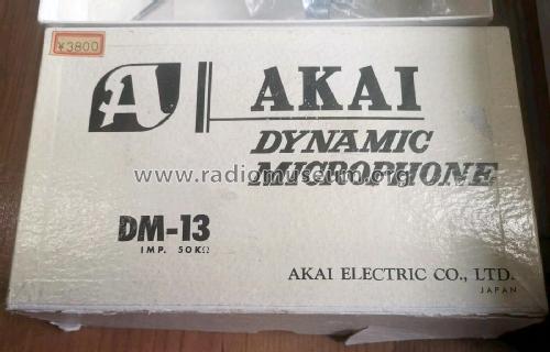 Dynamic Microphone DM-13; Akai Electric Co., (ID = 2485757) Microphone/PU